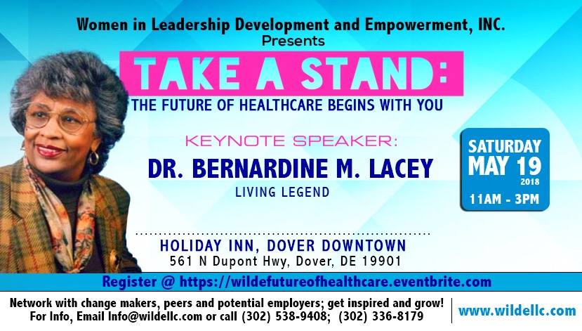 Living Legend, Dr. Bernardine M. Lacey, Takes A Stand as the Keynote Speaker for the Delaware Healthcare Symposium in May