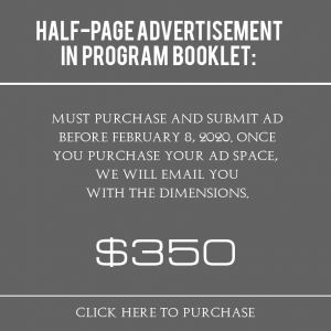 Half-Page Advertisement in Program Booklet: